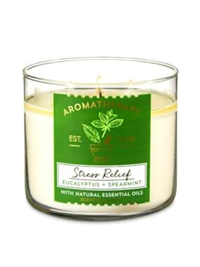 EUCALYPTUS SPEARMINT "STRESS RELIEF" 3-WICK CANDLE
